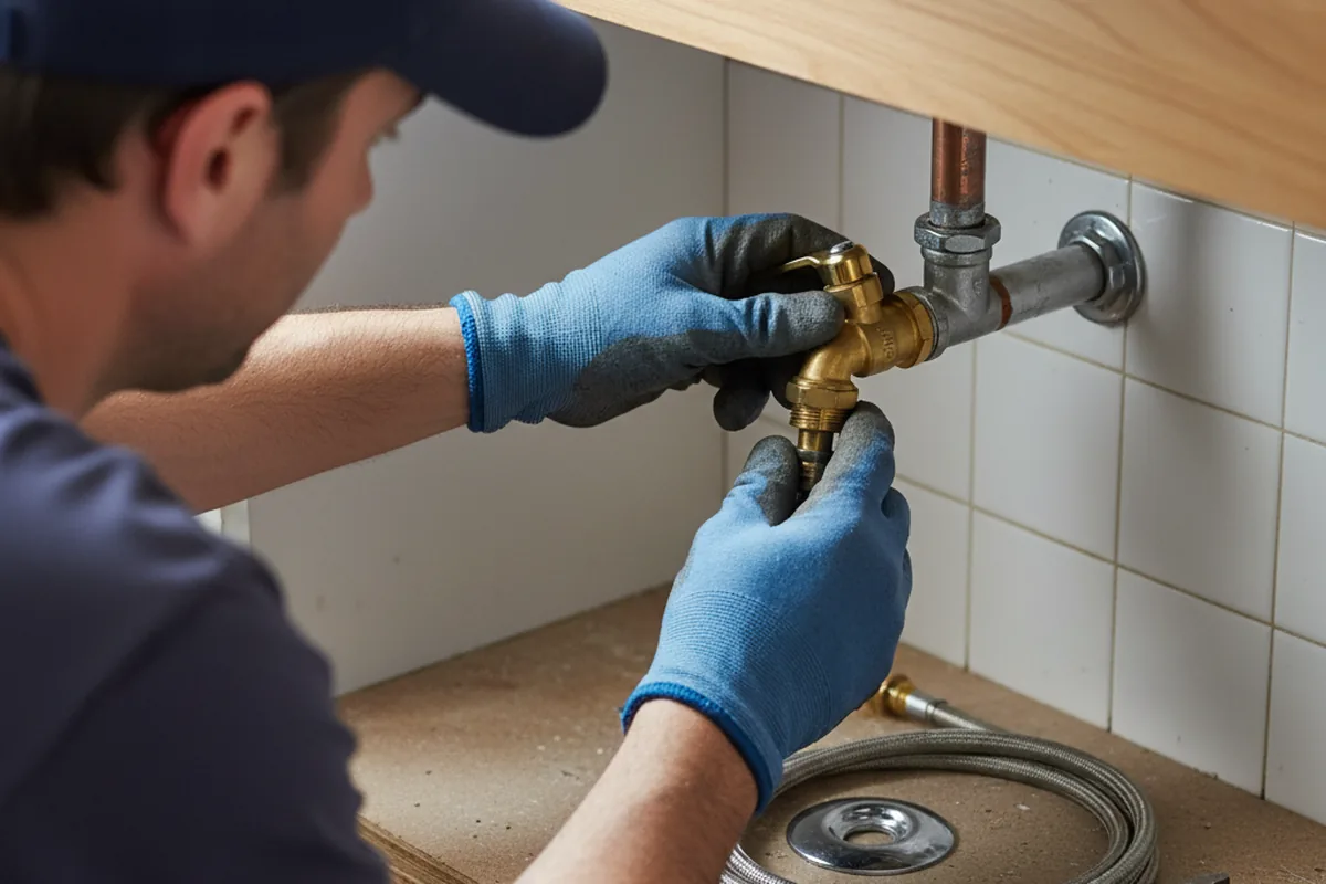 Shutoff valve and fitting work during Faucet and Fixture Repair in Buchanan